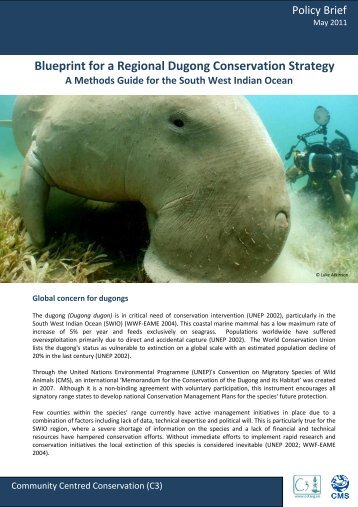 Blueprint for a Regional Dugong Conservation Strategy - C3