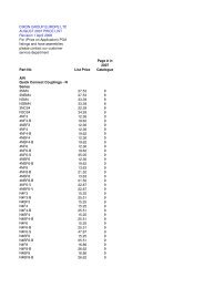 PRICE LIST July 2010 inc hygienic prices modified 20-3-09 and ...