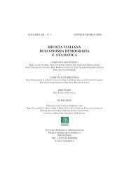 rivista italiana di economia demografia e statistica - Sieds