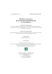 rivista italiana di economia demografia e statistica - Sieds