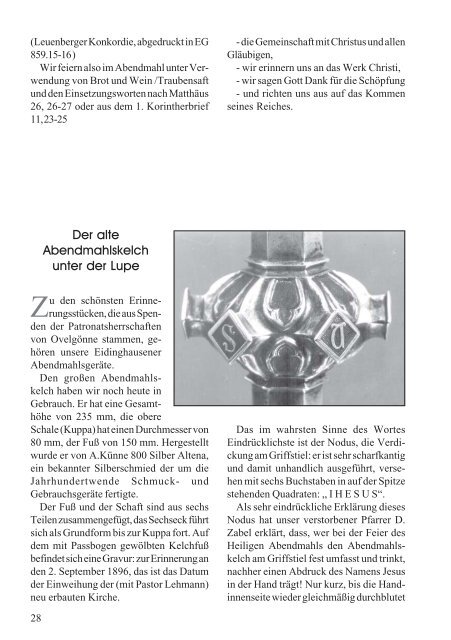 Heft 216 - Ev. Küstervereinigung Westfalen-Lippe