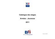 catalogue des stages armÃ©es-jeunesse - MinistÃ¨re de la DÃ©fense