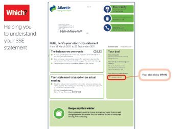 SSE Electricity bill and statement - Which.co.uk