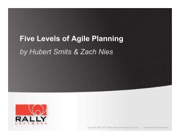 Five Levels Of Agile Planning Presentation - Rally Software