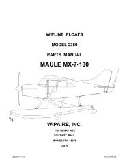 Model 2350 Parts Manual - Wipaire Inc.