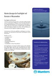 Munters-Lösungen bei Feuchtigkeit und Korro- sion in Wasserwerken