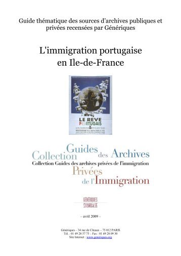 L'immigration portugaise en Ile-de-France - GÃ©nÃ©riques