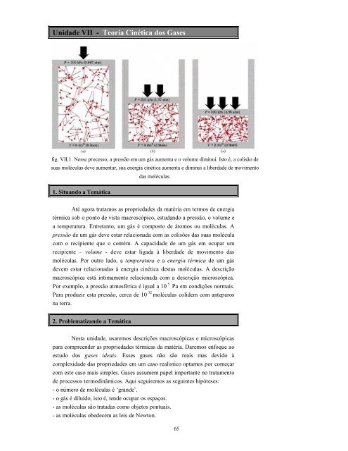 Unidade VII - Teoria CinÃ©tica dos Gases
