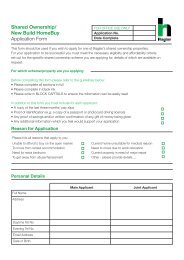 Shared Ownership/ New Build HomeBuy Application Form