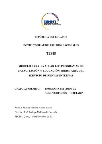 Tesis-PAULINA ACOSTA.pdf - Repositorio Digital IAEN - Instituto de ...