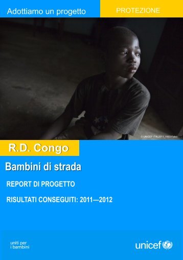 Bambini di strada R.D. Congo - Unicef