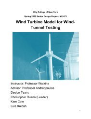 Wind Turbine Model for Wind- Tunnel Testing - The City College of ...