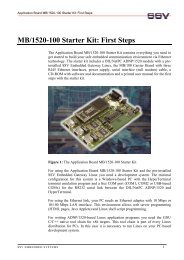 MB/1520-100 Starter Kit: First Steps - DIL/NetPC