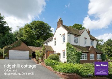 ridgehill cottage - Lee Shaw Partnership