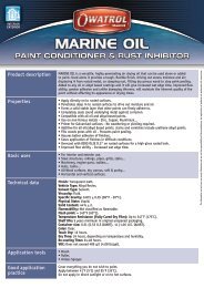 Marine Oil Technical Data Sheet - Deks Olje