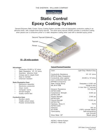 Static Control Epoxy Coating - Industrial Epoxy Flooring for Concrete ...