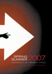 Spring/Summer 2007 - University of Toronto Press Publishing