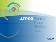Product Focus Meeting Presentation, 8 June 2011 - atpco