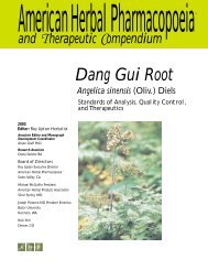 Dang Gui Root Angelica sinensis - American Herbal Pharmacopoeia