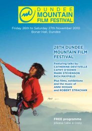 MOUNTAIN - Dundee Mountain Film Festival
