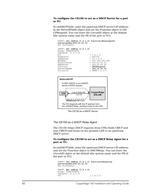 PDF user manual for CopperEdge 150