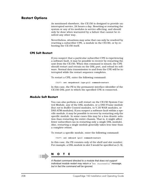 PDF user manual for CopperEdge 150
