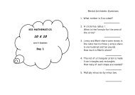 KS3 Mathematics - 10 4 10 level 6 - Questions