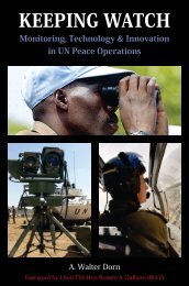 Keeping watch: Monitoring, technology and innovation in UN peace ...