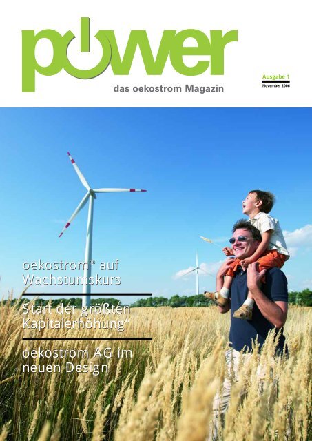 Magazin zum Download - oekostrom AG