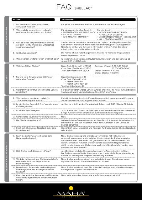 Shellac Fragen Und Antworten Maha Cosmetics