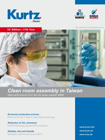 Clean room assembly in Taiwan - the kurtz ersa Corporation