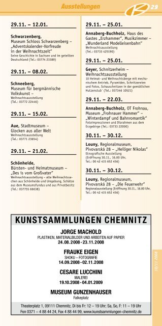 Kunstsammlungen CHemnitz - Kulturraum Erzgebirge-Mittelsachsen