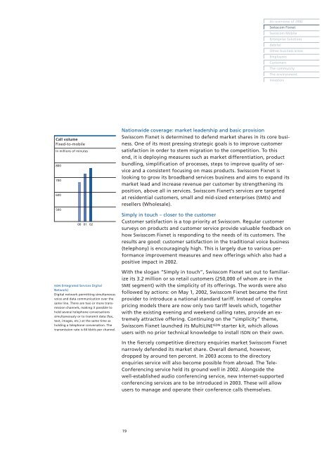 Activity Report - Swisscom