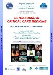 ULTRASOUND IN CRITICAL CARE MEDICINE - Winfocus