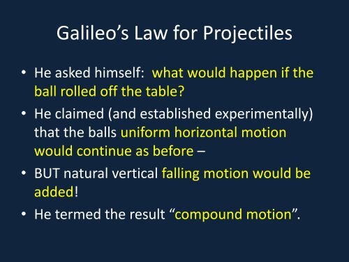 5. Projectile Motion - Galileo and Einstein