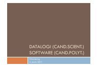DATALOGI (CAND.SCIENT.) SOFTWARE (CAND.POLYT.)