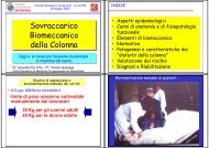 Sovraccarico Biomeccanico della Colonna Sovraccarico ...