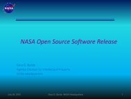 NASA Open Source Software Release - cendi