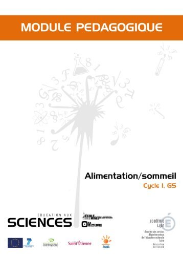 Alimentation et sommeil - Cycle 1 - GS - CCSTI La Rotonde