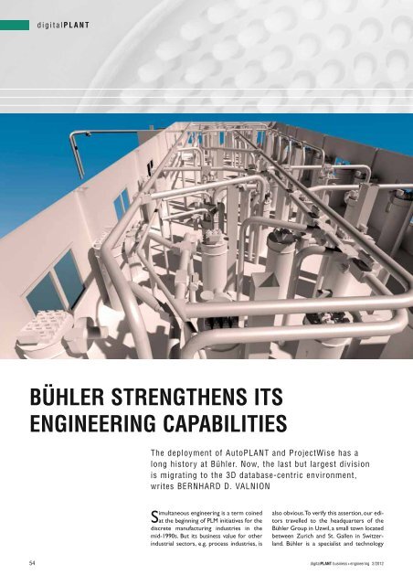 Bühler Strengthens its Engineering Capabilities - FTP - Bentley