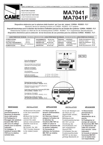 MA7041 MA7041F - D-HOME-OTIK