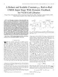 A Robust and Scalable Constant-gm Rail-to-Rail ... - IEEE Xplore