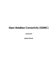 Open DataBase Connectivity (ODBC) - Erlang