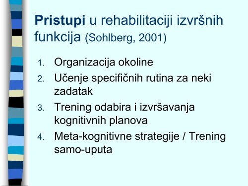 Rehabilitacija izvrÅ¡nih funkcija