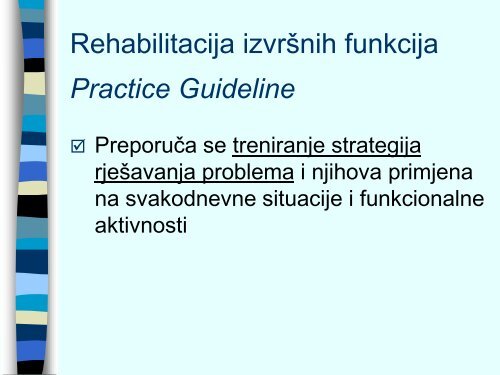 Rehabilitacija izvrÅ¡nih funkcija