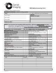 MRI Safety Screening Form Date: DM gnirrefeR