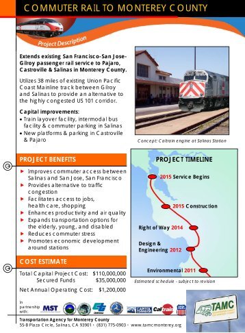 commuter rail to monterey county - Transportation Agency for ...