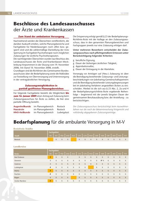 Journal - Kassenärztliche Vereinigung Mecklenburg-Vorpommern