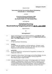 Gehaltstarifvertrag Neueinstellung/TÃ¤tigkeitsaufnahme ab 01. Juni ...