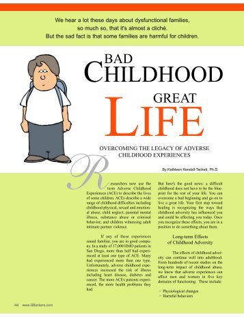 Bad Childhood, Great Life - Kathleen Kendall-Tackett